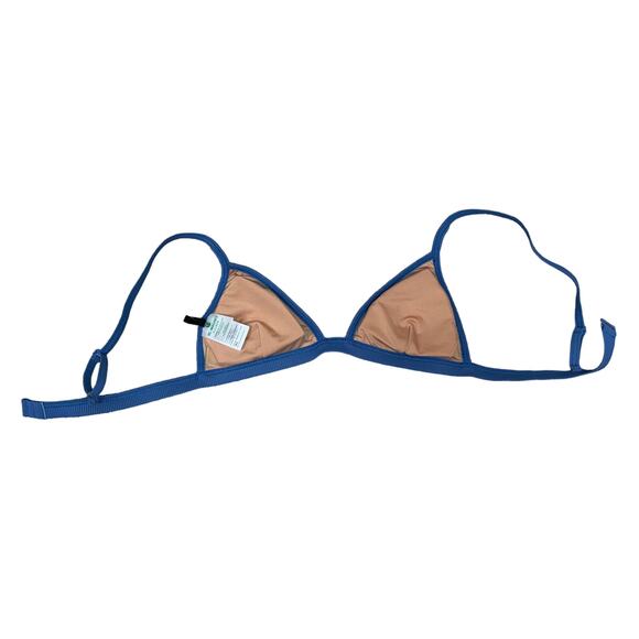 NWT J. Crew Periwinkle Blue Re-imagined Triangle Bikini Top Bottom Set Small - Picture 5 of 15